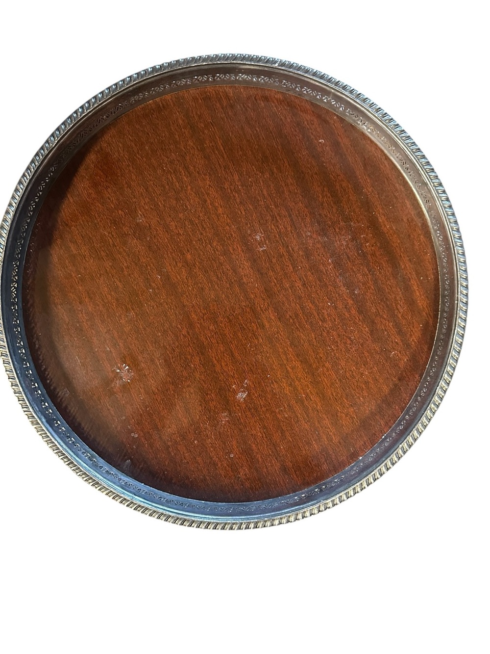 Sheffield Silver Plate and Formica Serving Tray - Mid-Century Tray
